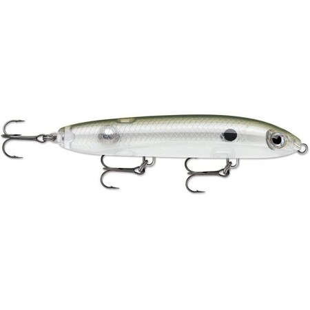 Rapala Skitter V 13, 5 14, 1 Oz, Topwater, Vmc 3 Treble Hooks, InshoreFreshwater, Clear Pale Olive SKV13CPO